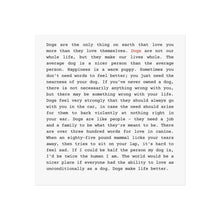 Load image into Gallery viewer, Inspirational Dog Love Fine Art Poster | Heartfelt Wall Decor for Pet Lovers