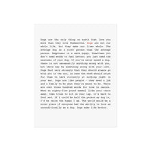 Load image into Gallery viewer, Inspirational Dog Love Fine Art Poster | Heartfelt Wall Decor for Pet Lovers
