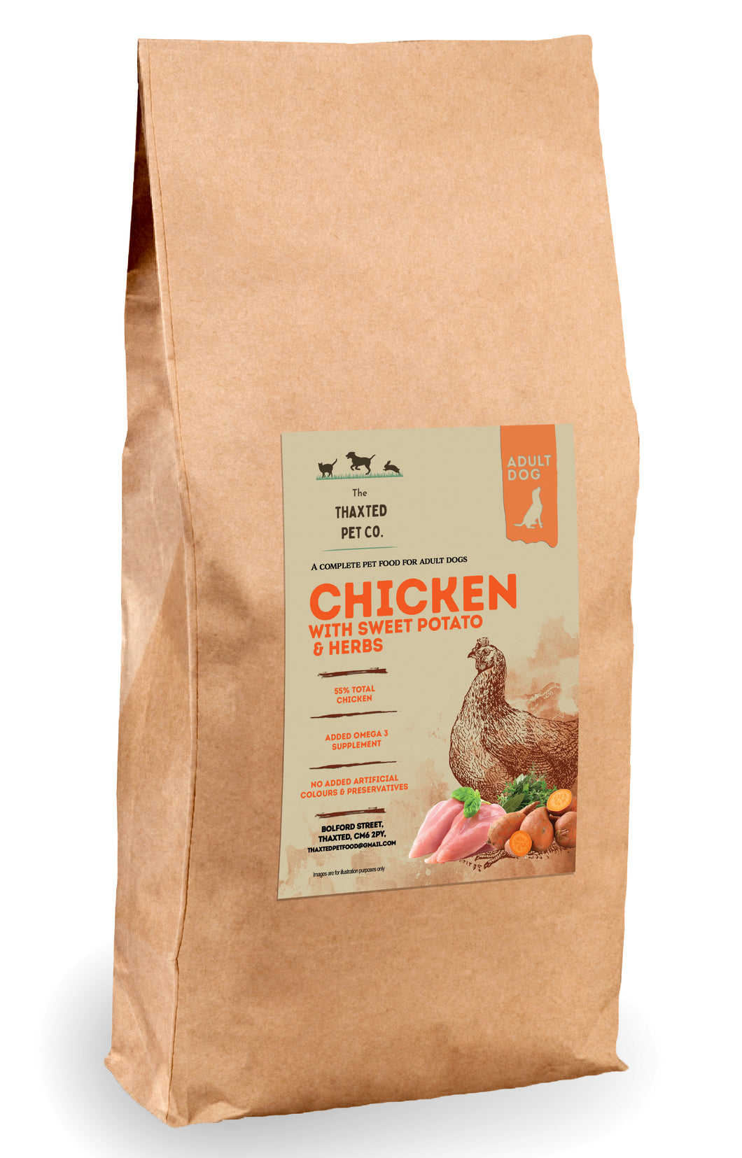 Grain Free Chicken with Sweet Potato & Herbs