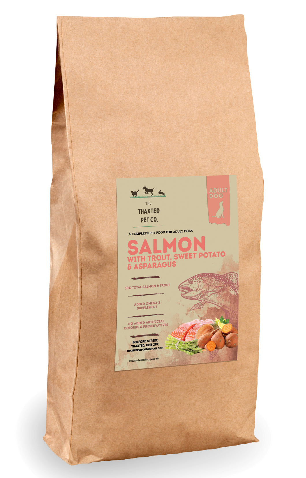 Small Breed Grain Free Salmon with Trout, Sweet Potato & Asparagus