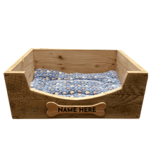 Load image into Gallery viewer, Wooden Hand Made Pet bed
