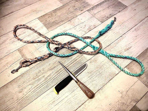 Castaway Ropeworks - recycled rope dog lead - blue